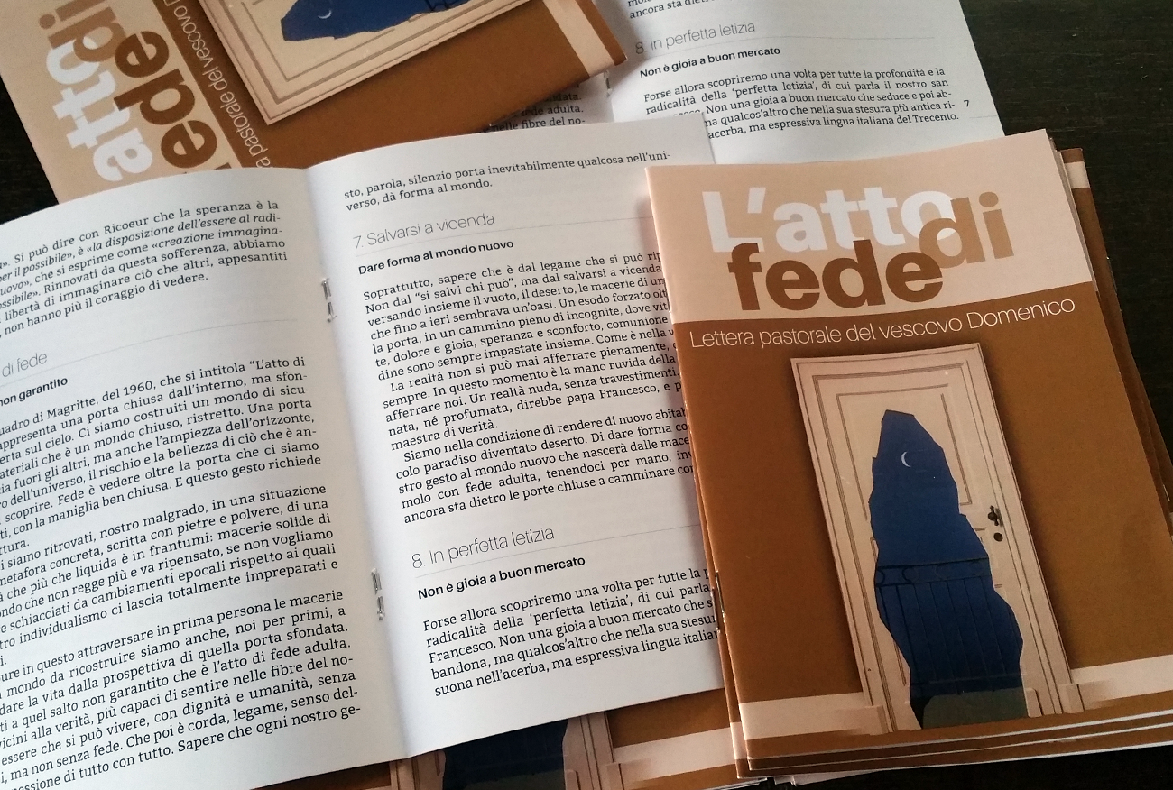 “L’atto di fede”: pubblicata la lettera pastorale del vescovo Domenico