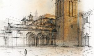 In mostra all’Archivio di Stato le carte e i disegni del ‘ripristino’ novecentesco di Cattedrale e Palazzo Papale