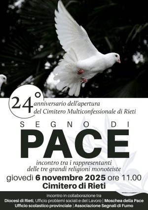 Anniversario Cimitero interconfessionale di Rieti / Locandina