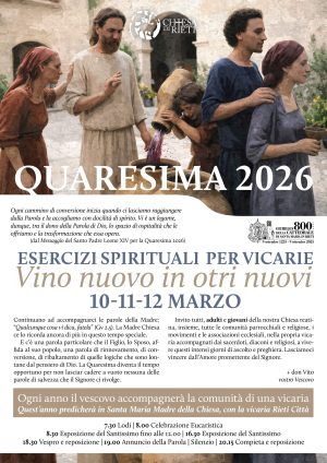 Esercizi spirituali in Quaresima / Locandina