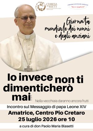 Giornata mondiale dei nonni e degli anziani / Locandina
