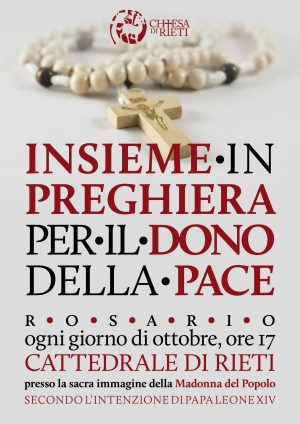 Rosario per la Pace nel mese di ottobre / Locandina