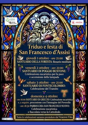 Triduo e festa di San Francesco d’Assisi / Locandina
